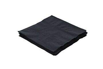 Qwien Servet Zwart 2Lg 33X33cm 1/4V
