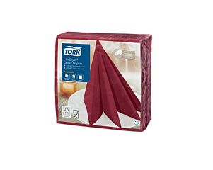 Tork Dinnerservet 39X39cm 1/4-V. Burgundy 50St