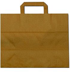 Rabopak Draagtas Papier Bruin 26X17x25cm