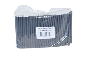 Qwien Rietje Zwart Papier 15Cm/8Mm