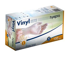 Belscan Handschoen Vinyl Gepoederd L Wit