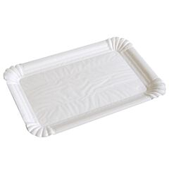 Conpax Schaal Vleeswaren Wit Karton 12X18cm