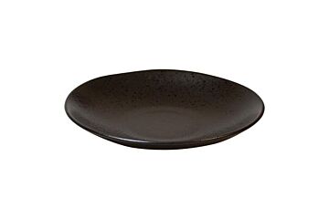 Q Authentic Bord Coupe Diep Black Speckle Zwart 26,5 Cm