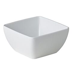 Melamine Point Bakje Wit Gebogen Vierkant 8,9 X 8,9 X 4,5 Cm