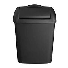 Quartz Dameshygienebox Kunststof Zwart 8 Liter