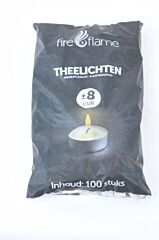 Fire & Flame Theelichten 8 Uurs Wit