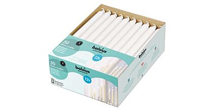 Bolsius Professional Huishoudkaars Lang Wit (2 X 50)