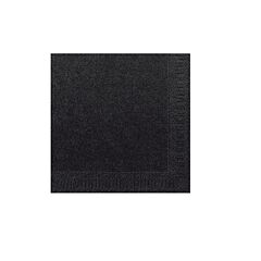 Duni Servet 33X33 Cm 3-Laags 1/4 Vouw Zwart