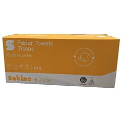 Satino Vouwhanddoek Z-Vouw (20X160) 2-Laags Wit