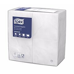 Tork Servet Wit 24X24 1Lg 1/4Vw
