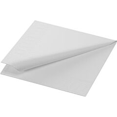 Duni Servet Wit 3 Laags 24X24cm