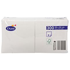 Duni Servet 24X24 2Lgs Wit