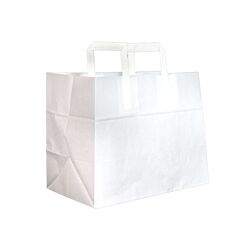 Rabopak Draagtas Papier Wit 26X17x25cm