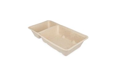 Takeaware Snackbak Suikerriet A23 160X85x30mm