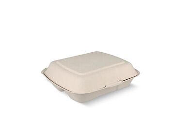 Takeaware Menubox Suikerriet 3-Vak 200X215x81