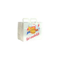 Rabopak Snackzak 25 Vlag 0,5 Pond Wit Papier