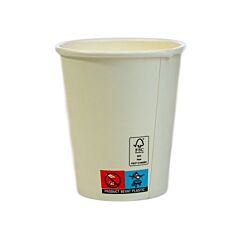 Qwien Beker Karton Wit 8Oz/250Ml