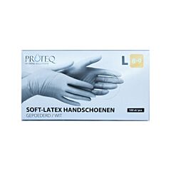 Proteq Handschoen Latex Wit L