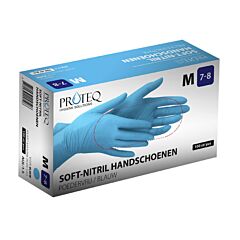 Proteq Handschoen Soft-Nitril Blauw Maat M