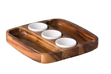 Tortillaschaal Dubbel Incl. 3 Saustipje 8Cm