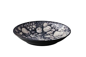 Q Authentic Diep Bord Bubble Zwart 25,5 Cm