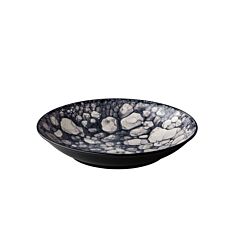 Q Authentic Diep Bord Bubble Zwart 25,5 Cm