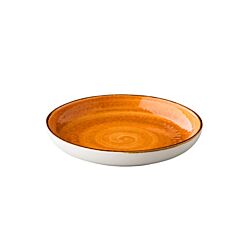 Q Authentic Bord Diep Rond Jersey Oranje 23,5 Cm