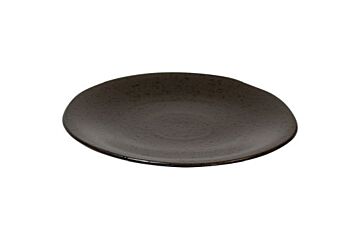 Q Authentic Bord Diep Black Speckle 28,5 Cm