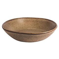 Q Authentic Bord Diep Stone Brown 22 Cm