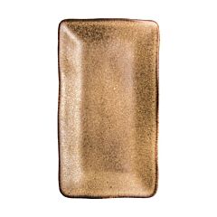 Q Authentic Bord Rechthoekig Stone Brown 27,5 X 15,5 Cm
