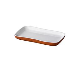 Q Authentic Stoneheart Snack Tapas Bord Wit 19X11,2 Cm