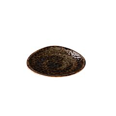 Q Authentic Bord Jersey Driehoek Bruin 21 Cm