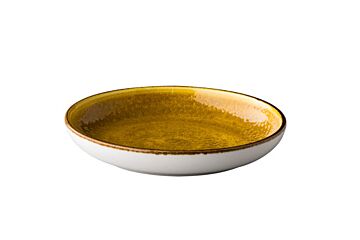 Q Authentic Bord Diep Rond Jersey Geel 23,5 Cm