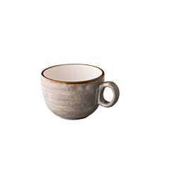 Q Authentic Jersey Latte Koffiekop Stapelbaar Grijs 350Ml