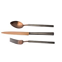 Studio Raw Tafelvorken Mat Choco/Antraciet 24,1 Cm
