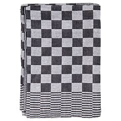 Duplex Theedoeken Holland Blok Zwart 65X65 Cm