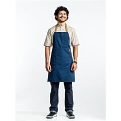 Chaud Devant Schort Bib Apron 2-Way Navy W70 - L85