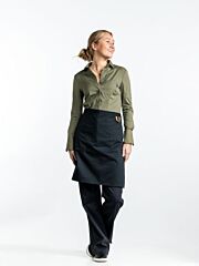 Chaud Devant Schort Bib Apron 2-Way Black W70 - L85