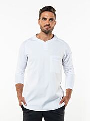 Chaud Devant T-Shirt Valente Ufx White Ls Maat M