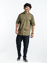 Basix Koksbuis Sabor Dark Olive Short Sleeve Xl