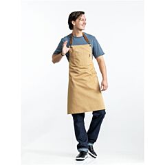Chaud Devant Schort Bib Apron Clip Mustard W70-L85