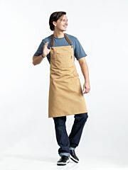 Chaud Devant Schort Bib Apron Clip Mustard W70-L85