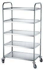 Hendi Serveerwagen Met 5 Bladen, 905X585x(H)1545Mm