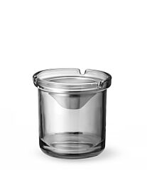 Hendi Glazen Asbak Stalen Trechter Ø98x(H)99Mm