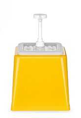 Hendi Sausdispenser Pomp 2,5L Geel, 23X21x(H)25Cm