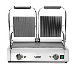 Hendi Contactgrill Boven Geribd 57X37x(H)21Cm