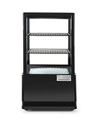 Hendi Koelvitrinekast 58L Zwart 452X406x(H)830Mm
