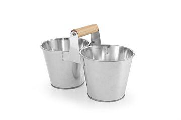 Hendi Dubbele Emmer Met Handvat, 250X125x(H)105Mm