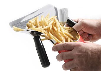 Hendi Frites Afvulschep, Zwart, 230X220mm