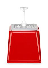 Hendi Sausdispenser Pomp 2,5L Rood, 23X21x(H)25Cm